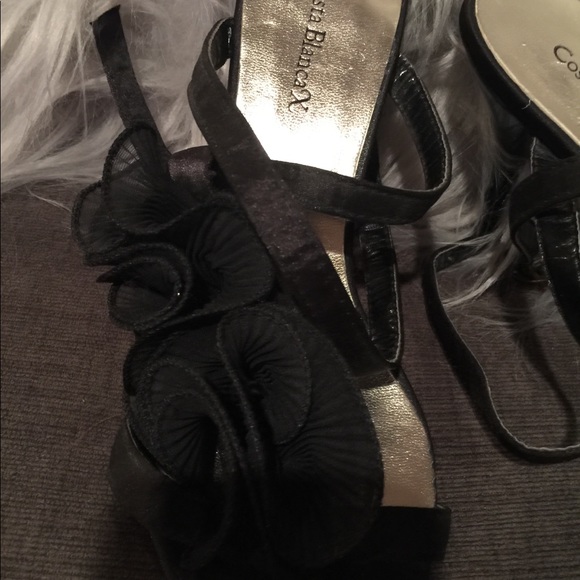 Costa Blanca X black ruffle heels - Picture 3 of 4